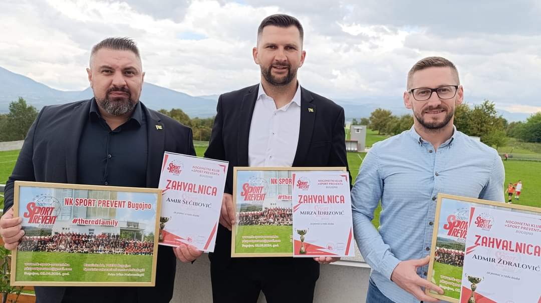 Dodjela zahvalnica za podršku u radu Kluba