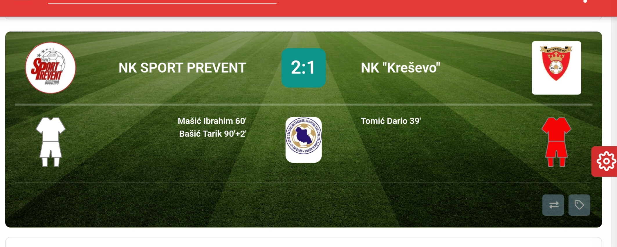 A Kantonalna liga SBK  7.kolo